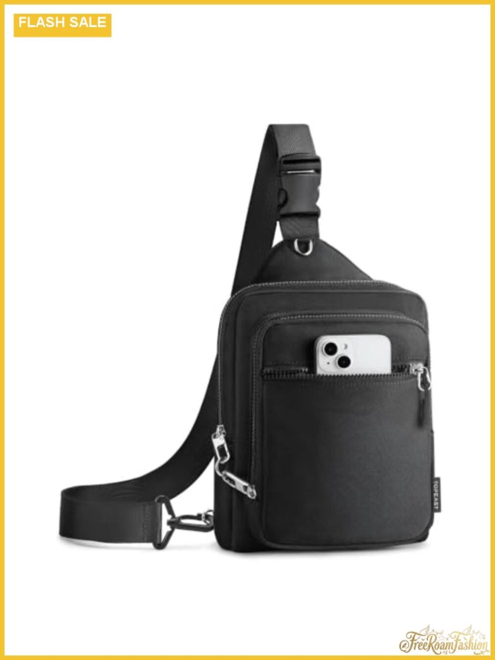 Anti-Theft Crossbody Sling Bag Water Bottle Pocket RFID Travel
